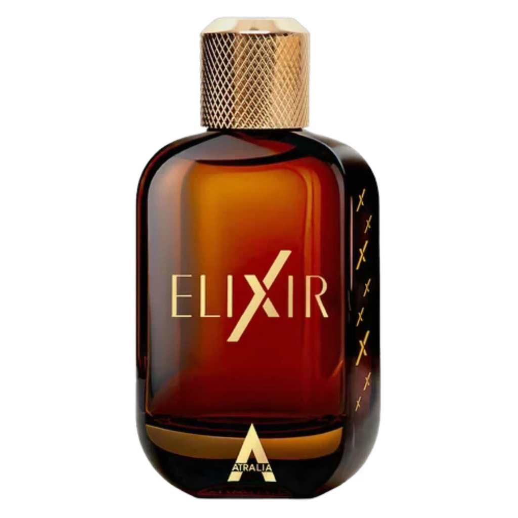 Sample vial of Atralia Elixir by My Store, showcasing the elegant glass bottle and label with a focus on the fragrance sample.