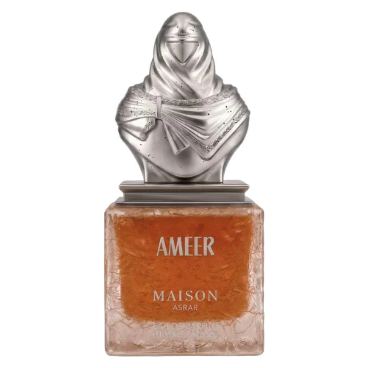 Maison Asrar Ameer fragrance sample bottle displayed on a plain background