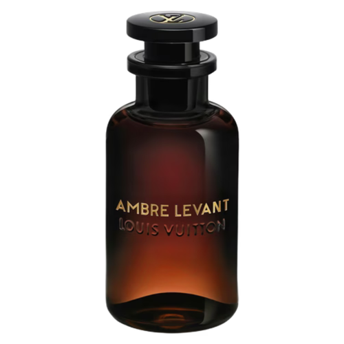 Louis Vuitton Ambre Levant perfume sample bottle with elegant design and branding, displayed on a neutral background.