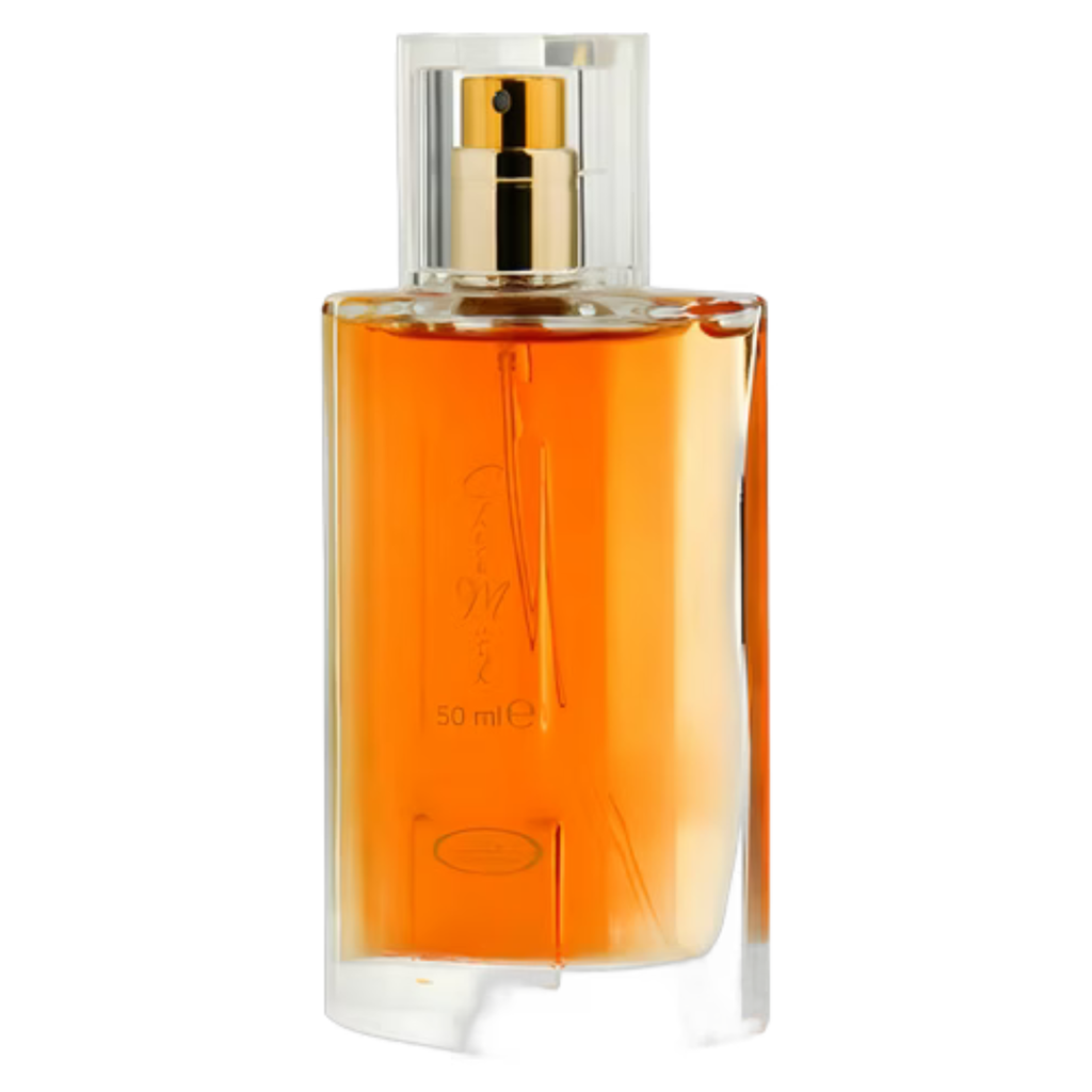 Choco Musk perfume sample by Alrehab Perfumes featuring a sleek bottle with chocolate and musk scent notes.