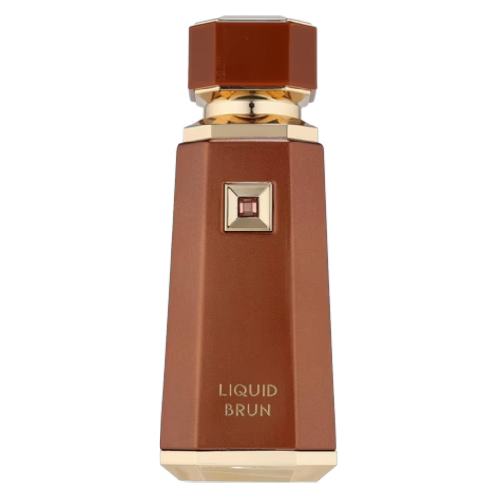 French Avenue Liquid Brun sample by My Store showing a small container of rich brown hair dye liquid.