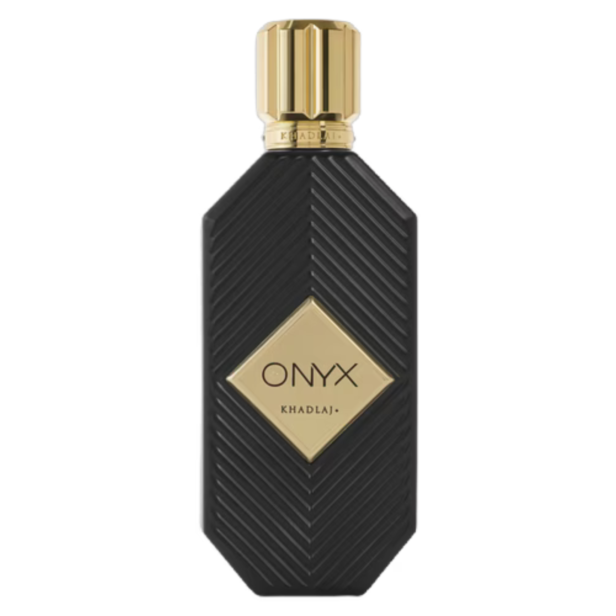 Khadlaj Onyx Gold sample showing black onyx and gold accents, featuring intricate design details and polished surface.