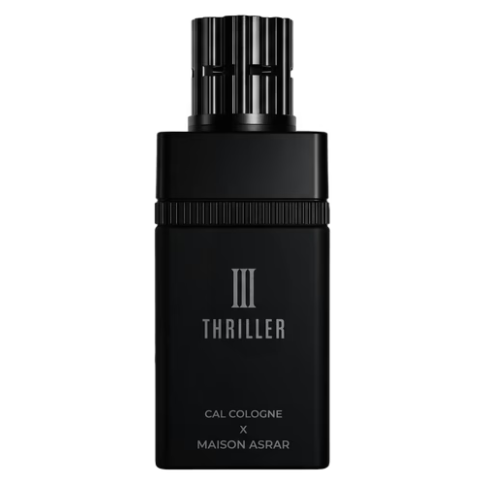 Maison Asrar III Thriller sample by My Store, showcasing a sleek and stylish fragrance bottle with a modern design.