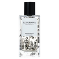 Close-up of the Le Persona Whispering Kiss fragrance sample bottle by My Store with elegant packaging and branding details.
