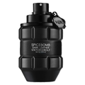 Dark leather sample of Viktor & Rolf Spicebomb fragrance by My Store, featuring a textured leather surface and subtle branding details.