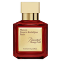 Sample of Maison Francis Kurkdjian Baccarat Rouge 540 Extrait perfume in a small vial with branding label visible.