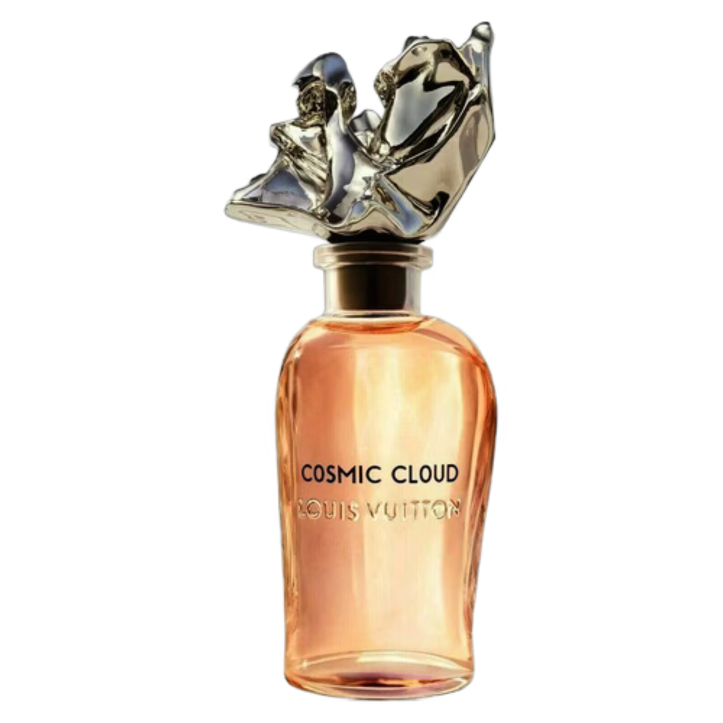 Louis Vuitton Cosmic Cloud sample featuring a vibrant, abstract design on high-quality material, showcasing luxury fashion branding.
