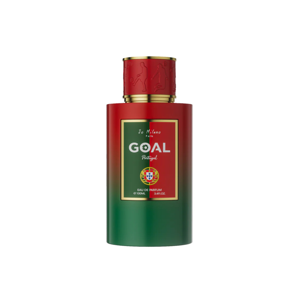 Portugal national football team soccer jersey for goal sample by Jo Milano, featuring team logo and official design details.