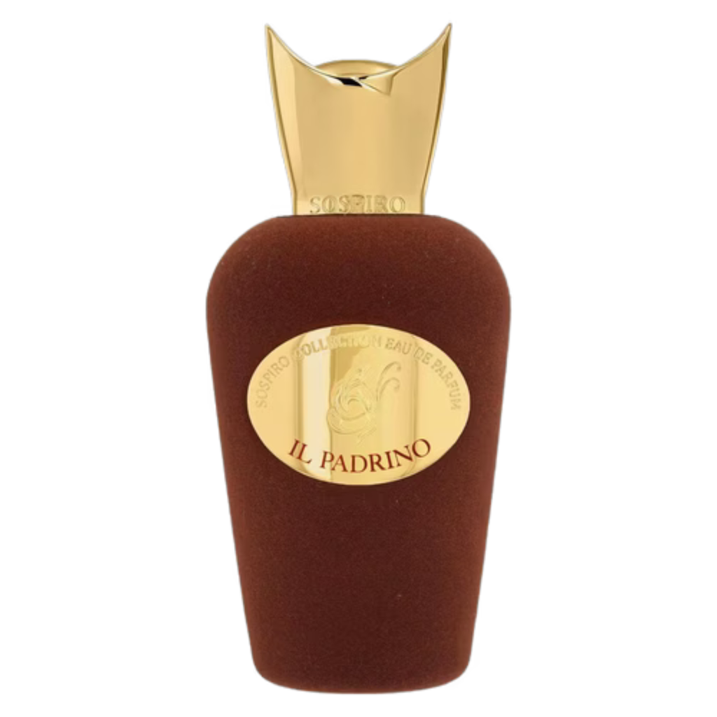 Sospiro Il Padrino fragrance sample bottle with elegant packaging, showcasing the luxury scent by My Store.