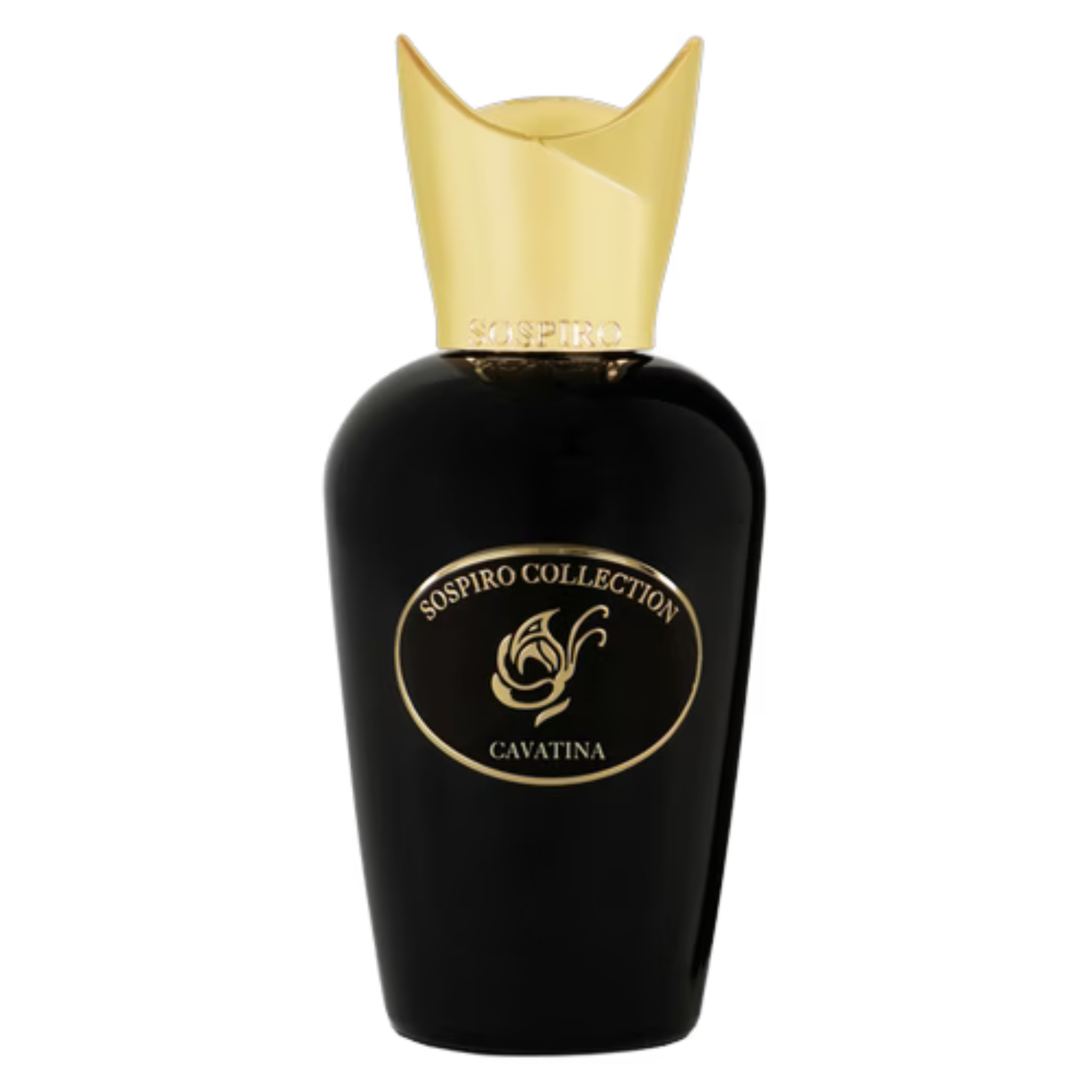 Sospiro Cavatina Sample perfume bottle with elegant design and floral accents, showcasing the luxurious fragrance packaging.