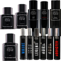 Discovery sample set by Aaron Terence Hughes featuring a variety of fragrance bottles, arranged on a neutral background.