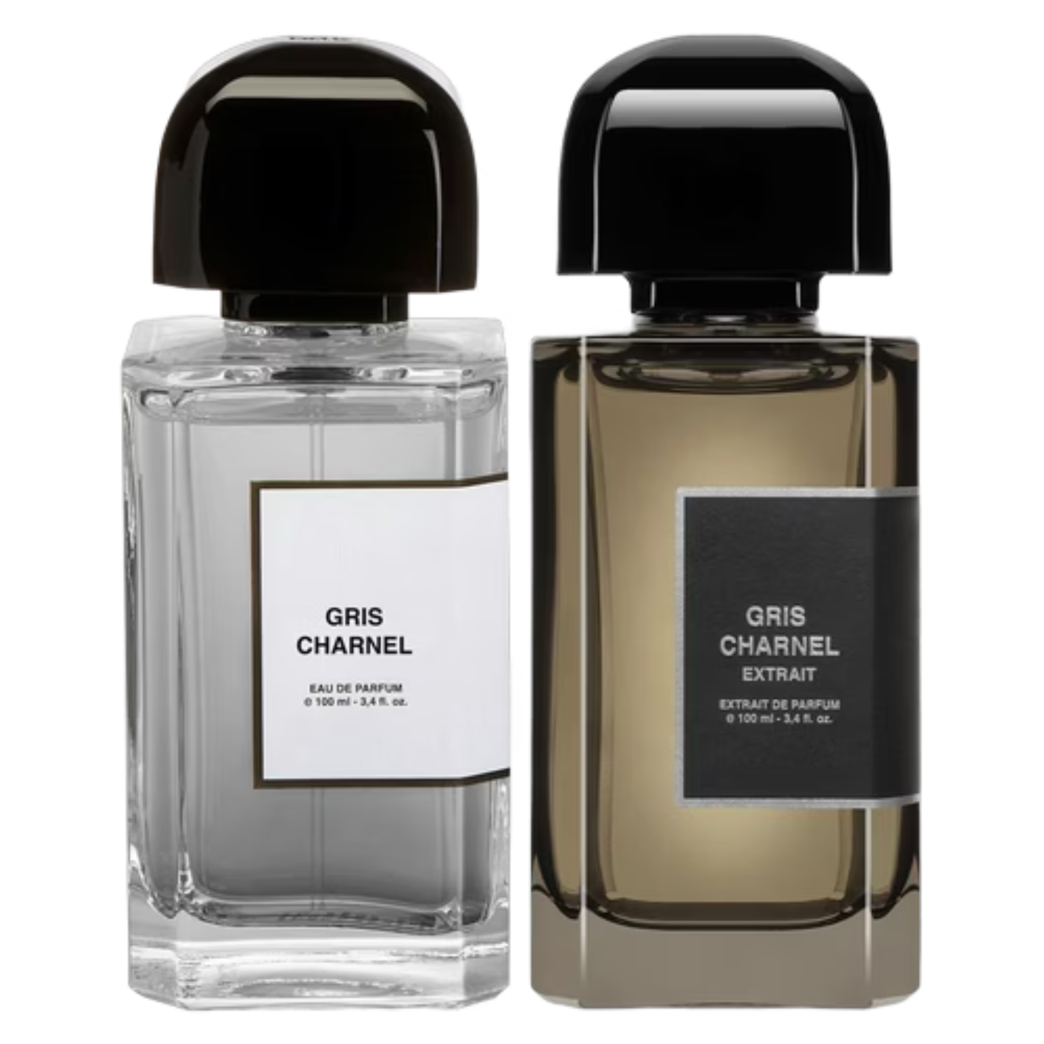 Set of BDK Parfums Gris Charnel samples featuring elegant bottles with minimalist design and sophisticated fragrance presentation.