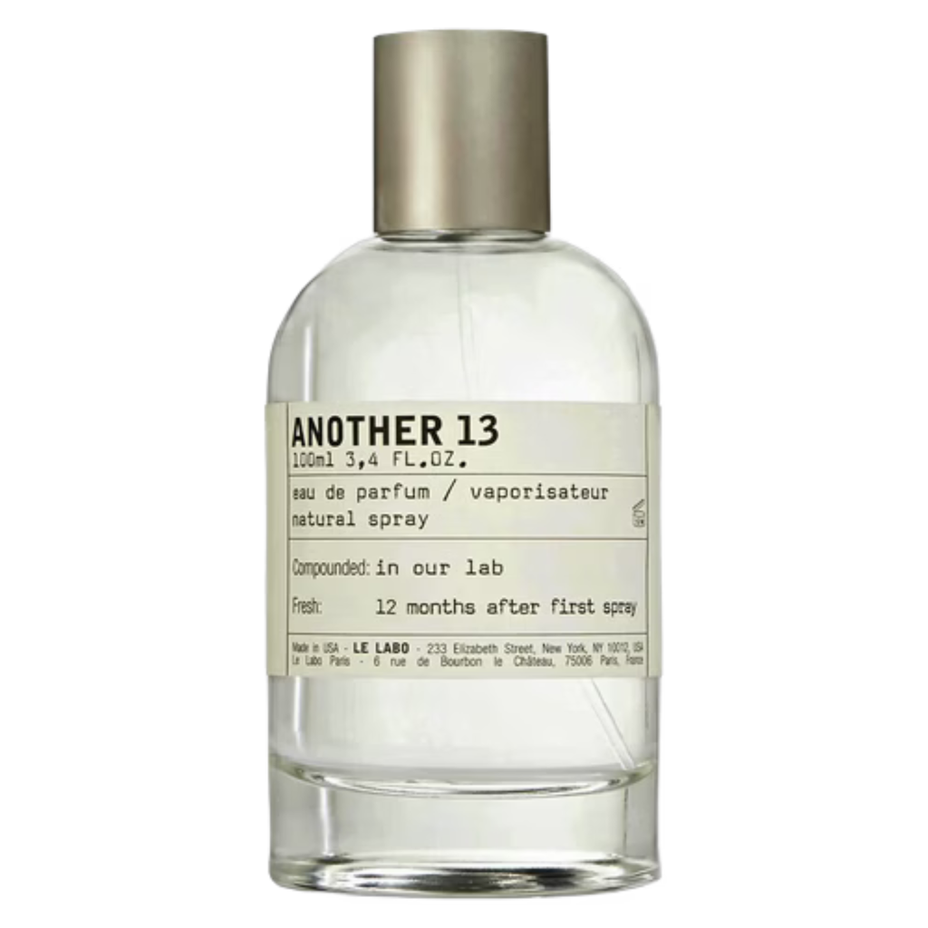 Le Labo Another 13 fragrance sample bottle with minimalistic design and label, displayed on a neutral background.