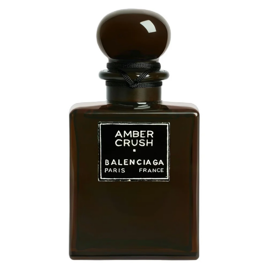 Amber Crush sample bottle by Balenciaga, shown upright in a clear glass vial